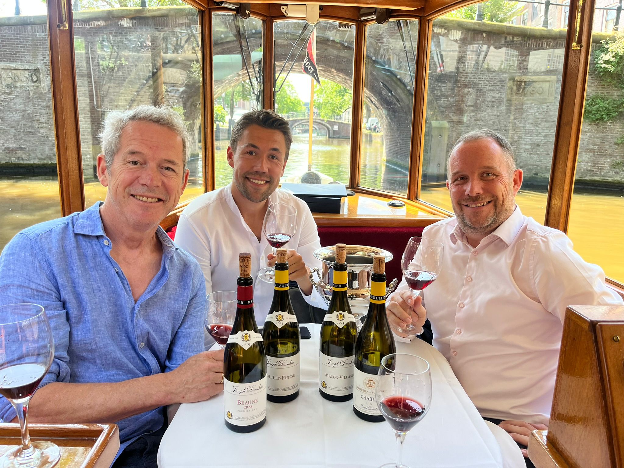 Wine tasting on the Amsterdam canals with Joseph Drouhin